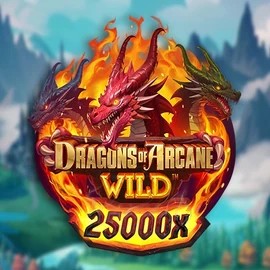 Dragons of Arcane Wild casino game by Foxium – featured logo at Vanguards Casino