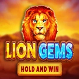 Logo of Lion Gems Hold and Win from Playson at Vanguards Casino