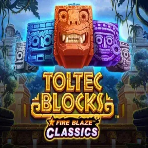 Fire Blaze: Toltec Blocks by Rarestone Gaming, showcased at vanguard-casinos.es – game logo